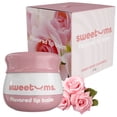 thumbnail image 1 of Sweetums Sweet Rose Lip Balm with Vitamin E Oil – Hydrating Lip Treatment & Overnight Repair Mask – Vegan Lip Care with Built-In Mirror and Applicator – Glossy Finish for Dry, Chapped Lips – 0.15 oz, 1 of 9