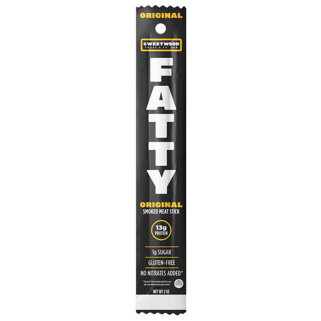 Sweetwood Cattle Co. Fatty Meat Stick, Original, Gluten Free, 2 Oz.