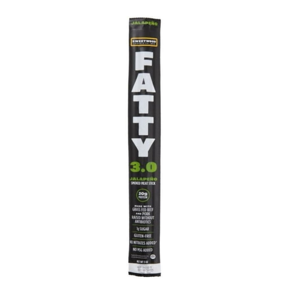 Sweetwood Smokehouse F024105 Fatty Jalapeno Smoked Meat Stick 3 oz., 1 ...