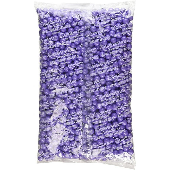 Sweetworks Sixlets Shimmer, Lavender, 2 Pound