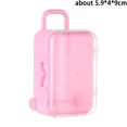 thumbnail image 1 of Sweety Mini Suitcase Jewelry Storage Box Women Lovely Small Earring Necklace Showcase Dollhouse Handbag Model Packing Case Pink-9x4x5.9cm, 1 of 6