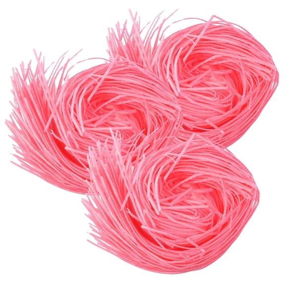 Sweetzo Pink Edible Easter Grass, Basket Stuffer Candy, 1 Ounce Each, Pack of 3