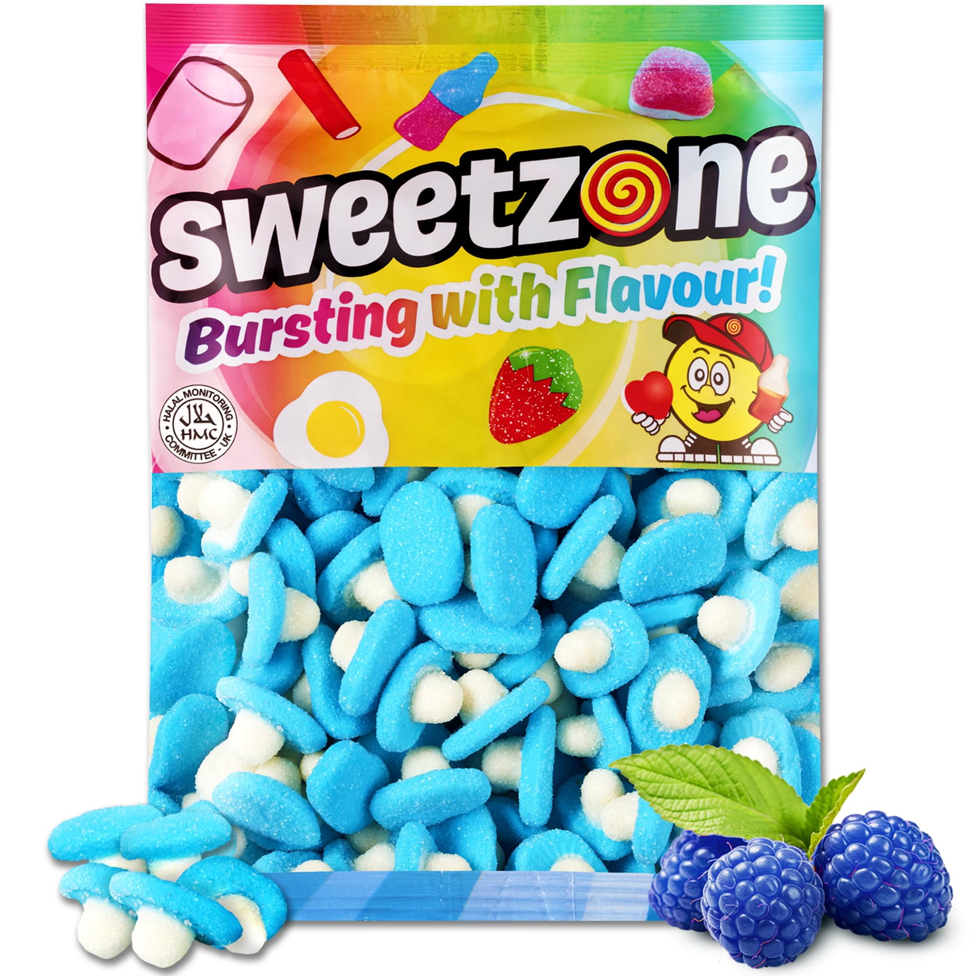 Sweetzone Blue Raspberry Mushrooms 1kg - Walmart.com