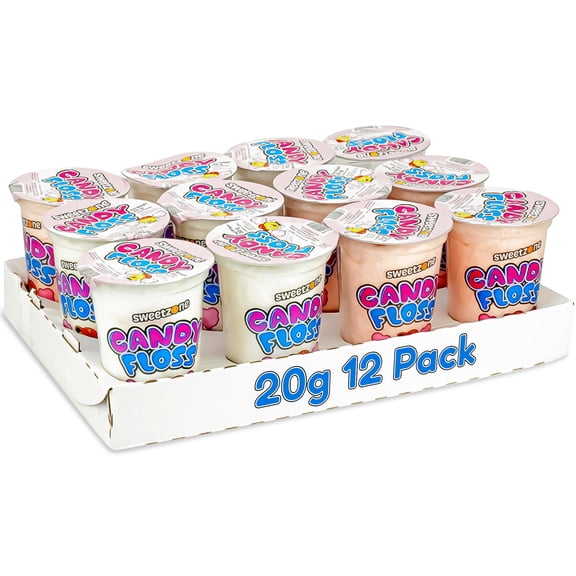 Sweetzone Candy Floss 20g x12 Pack Halal Tub
