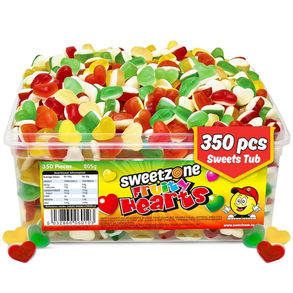 Sweetzone Fruity Love Hearts 805g 350pcs Halal