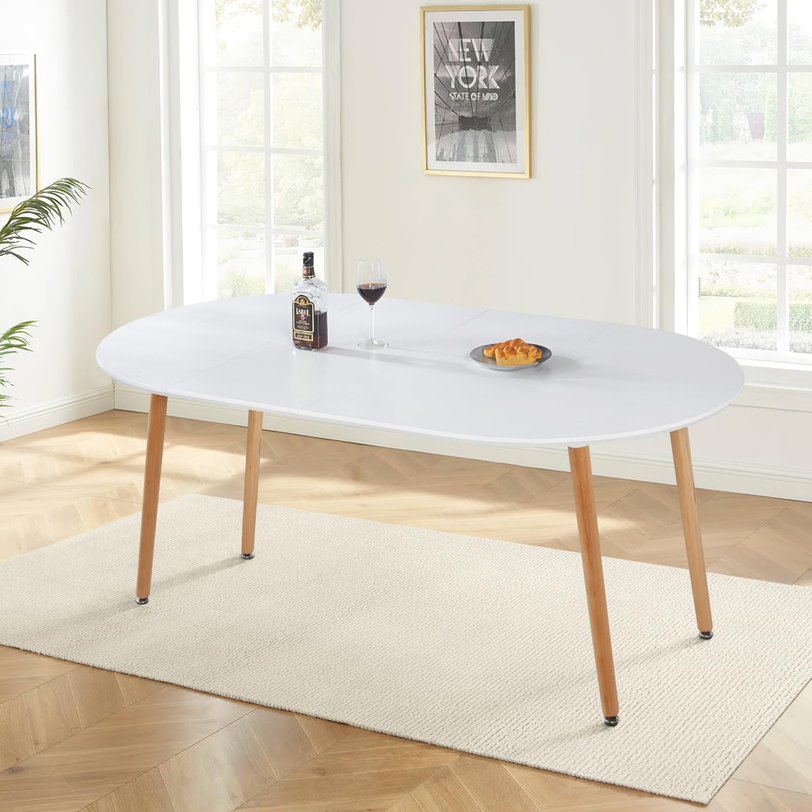 George Oliver Wayfair White Kitchen Table Extendable Tables George