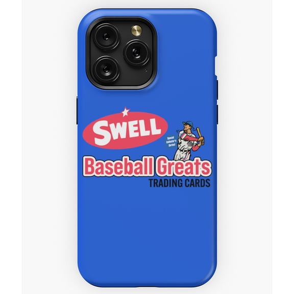 Swell Baseball Greats Vintage Trading Card Brand A7764 Phone Case for iPhone 11 to 17 Pro Max