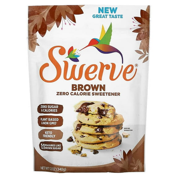 Swerve, Brown Zero Calorie Sweetener, 12 oz Pack of 4