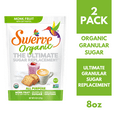 thumbnail image 1 of Swerve Organic Monk Fruit All-Purpose Granular Sugar Replacement Sweetener, 8 Ounce Bag (Pack of 2), 1 of 5
