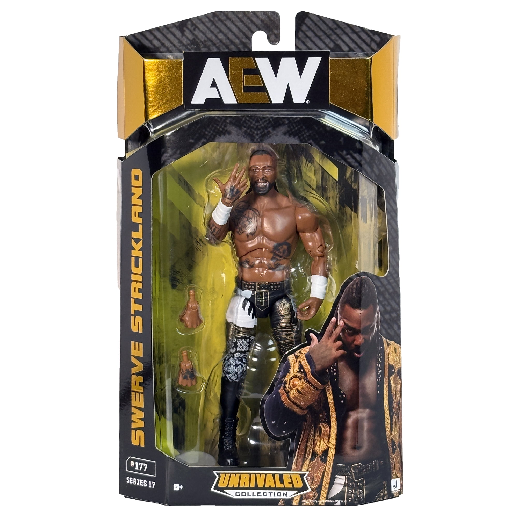 Swerve Strickland AEW Unrivaled 17 Jazwares AEW Toy Wrestling