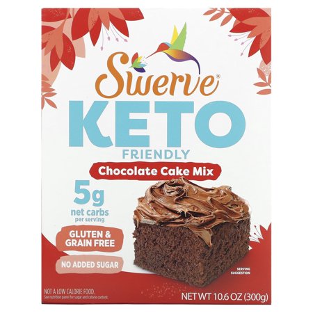 Swerve Sweets Chocolate Cake Mix 10.6 oz (300 g) Pack of 4