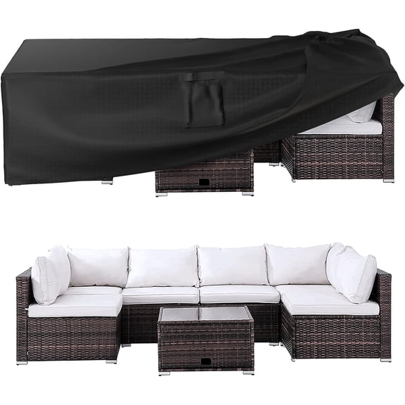 Swfoer Patio Furniture Covers Waterproof Outdoor Couch Sectional Sofa Set Cover 126in x 63in x 28in