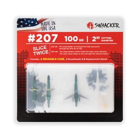 Swhacker #207 100 grain 2-inch Cut 2-Blade Broadheads (3 Pack)