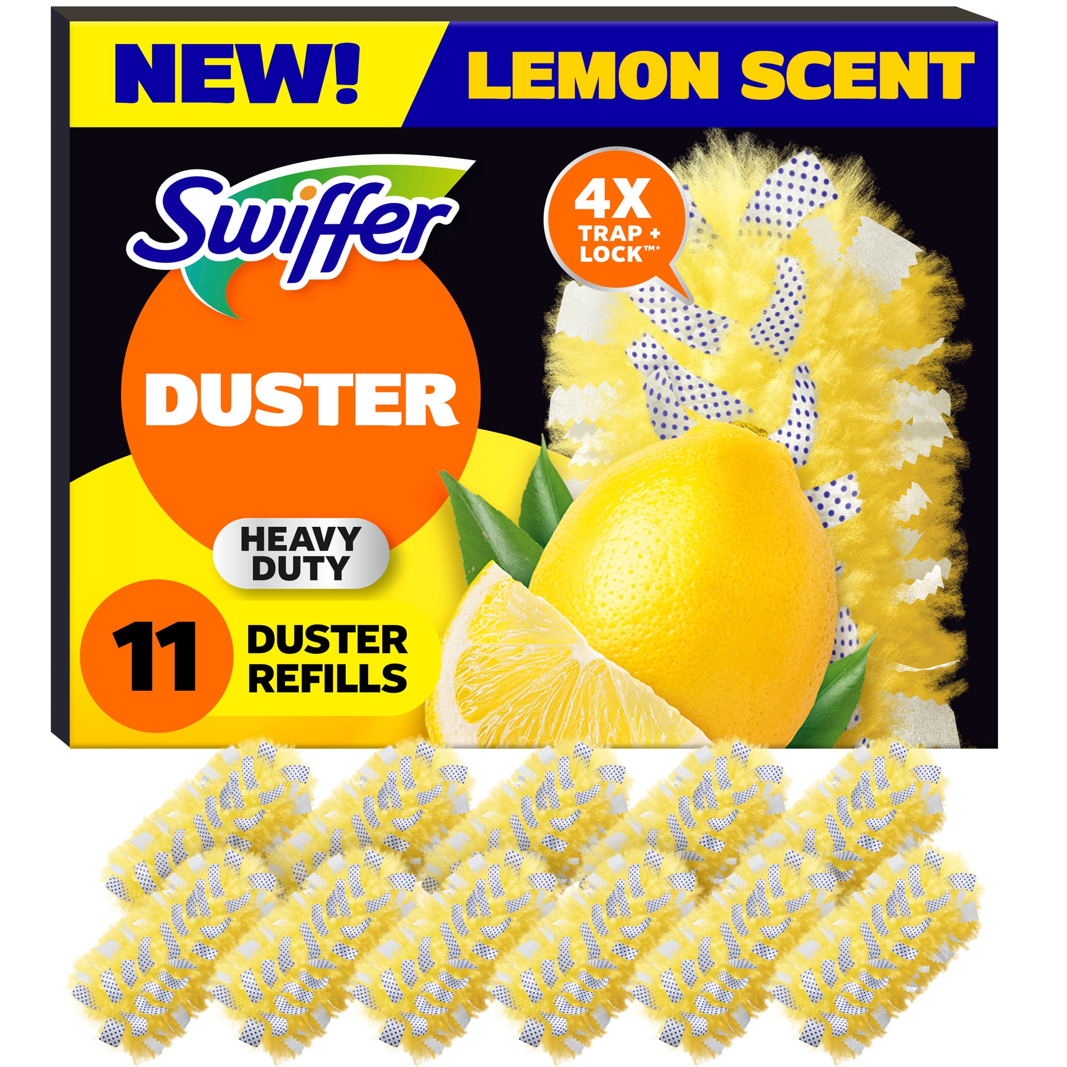 Swiffer Dusters Heavy Duty Duster Refills, Lemon Scent, 11 Count
