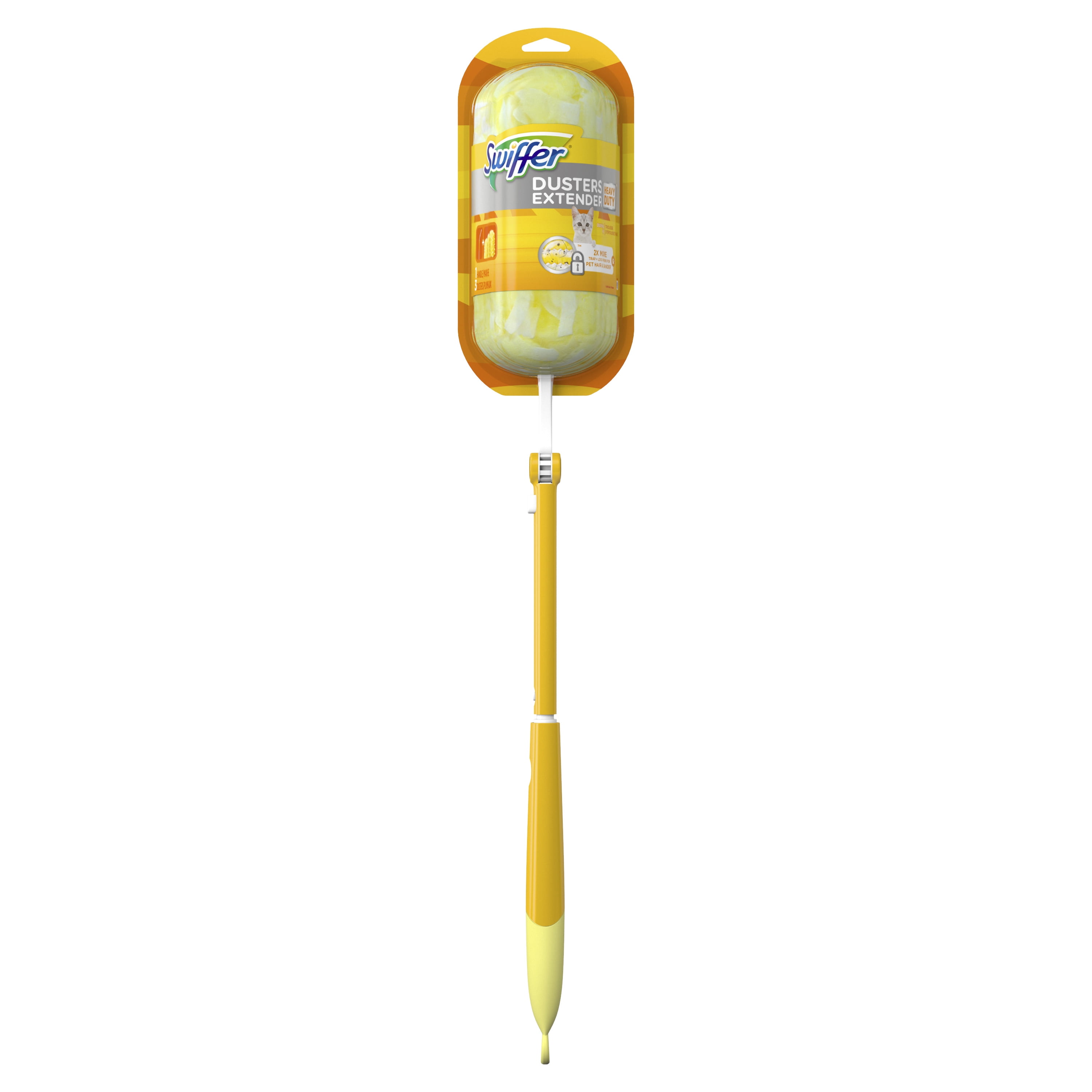 Swiffer 360 Dusters Heavy Duty Pet Starter Kit, Extendable handle with 3 count Duster refills