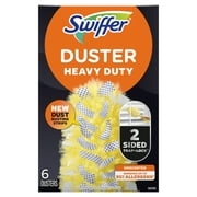 Swiffer Dusters Heavy Duty Multi-Surface Duster Refills for Cleaning, Unscented, 6 Count