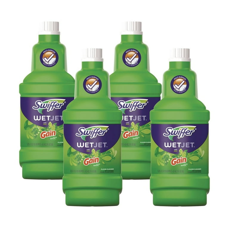 WetJet System Cleaning-Solution Refill, Original Scent, 1.25 L Bottle, 4/Carton WetJet System Cleaning-Solution Refill, Original Scent, 1.25 L Bottle, 4/Carton