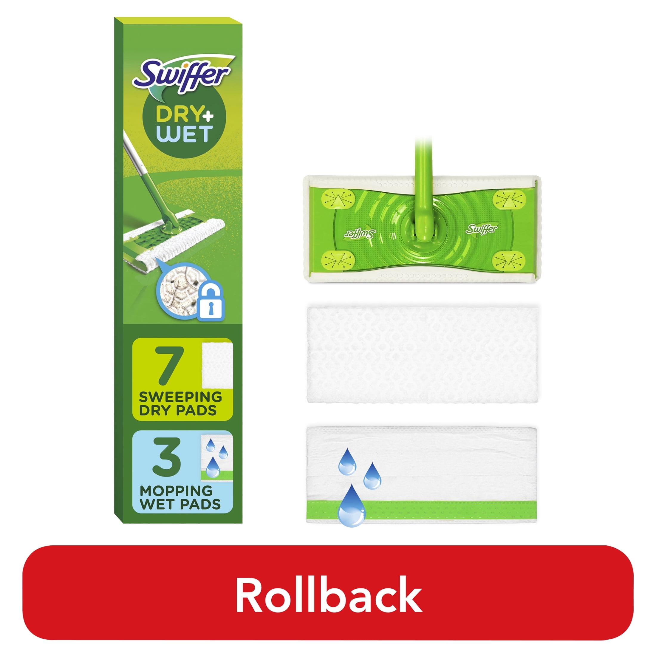 Swiffer Sweep + Mop, Broom & Mop Alternative, Dry & Wet Floor Cleaner, Fresh Scent, Cleaning Set