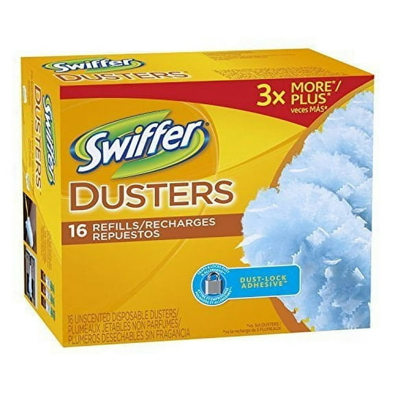 Swiffer Disposable Cleaning Dusters Refills, Unscented, 16-Count (Packaging May Vary) , Pack of 2