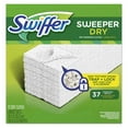 thumbnail image 1 of Swiffer Dry Refill Cloth, White, 10 2/5 x 8, 37/Box, 4 Box/Carton, 1 of 3