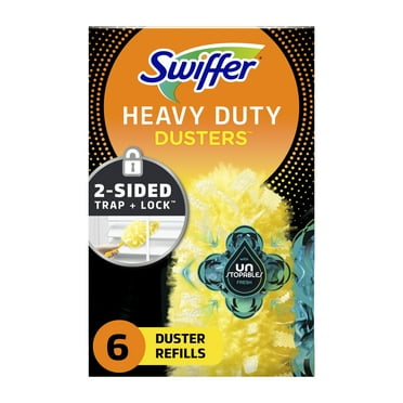 Swiffer Dusters Heavy Duty Multi-Surface Duster Refills for Cleaning, Unstopables, 6 Count