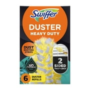 Swiffer Dusters Heavy Duty Multi-Surface Duster Refills for Cleaning, Unstopables, 6 Count