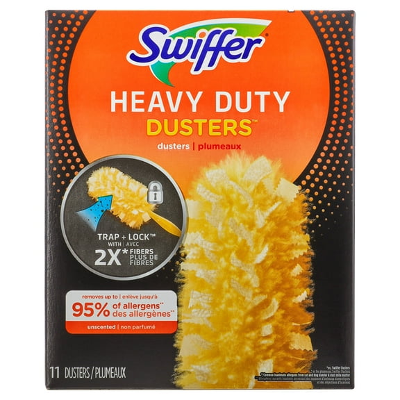 Swiffer Duster Multi-Surface Heavy Duty Unscented Refills, 11 Count - 4Box (44 ct Total) packing may variable