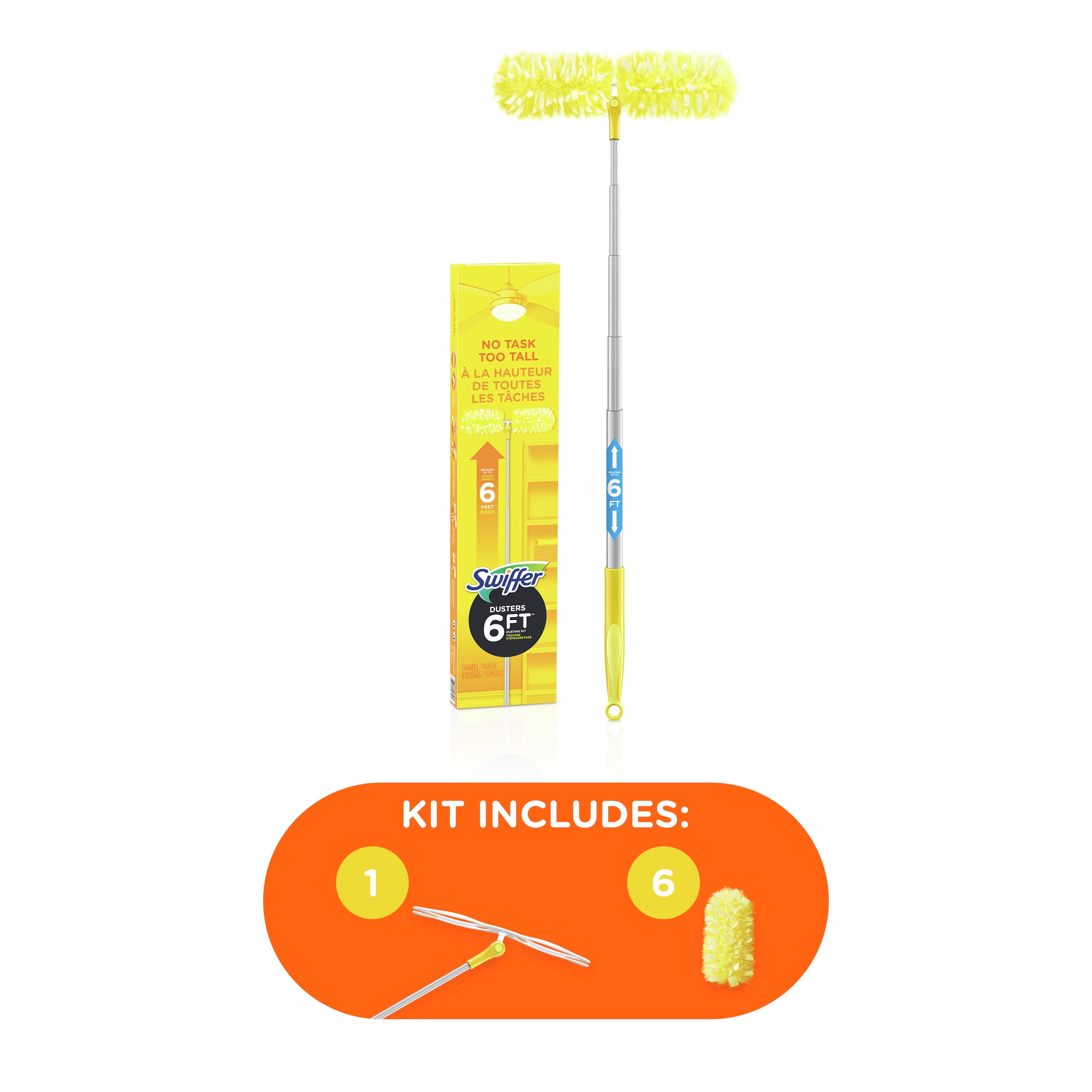 Swiffer Synthetic Duster Super Extender Dusting Kit with Heavy-Duty Refills  (1-Handle and 4-Dusters) (2-Pack) 079168938775 - The Home Depot