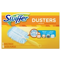 Swiffer Dusters Cleaning Kit, Feather Duster Alternative, Unscented, Includes 1 Handle   5 Refills
