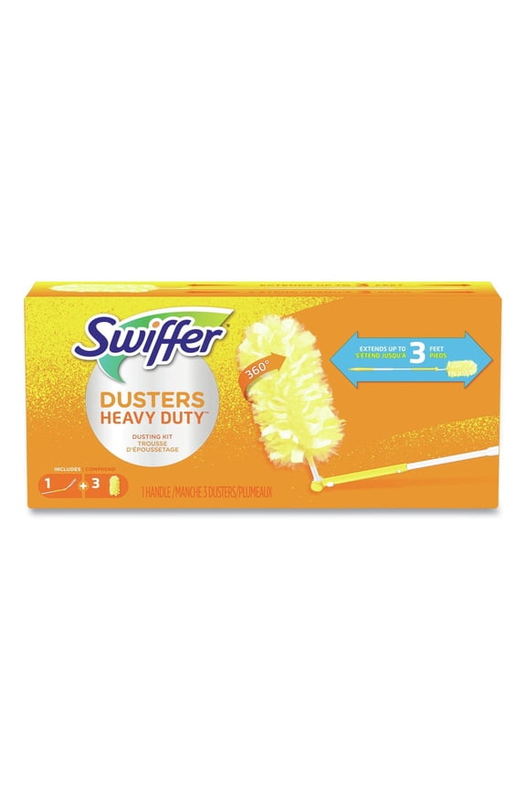 Dusters Heavy Duty Extendable Handle Starter Kit (1 Handle, 3 Dusters)