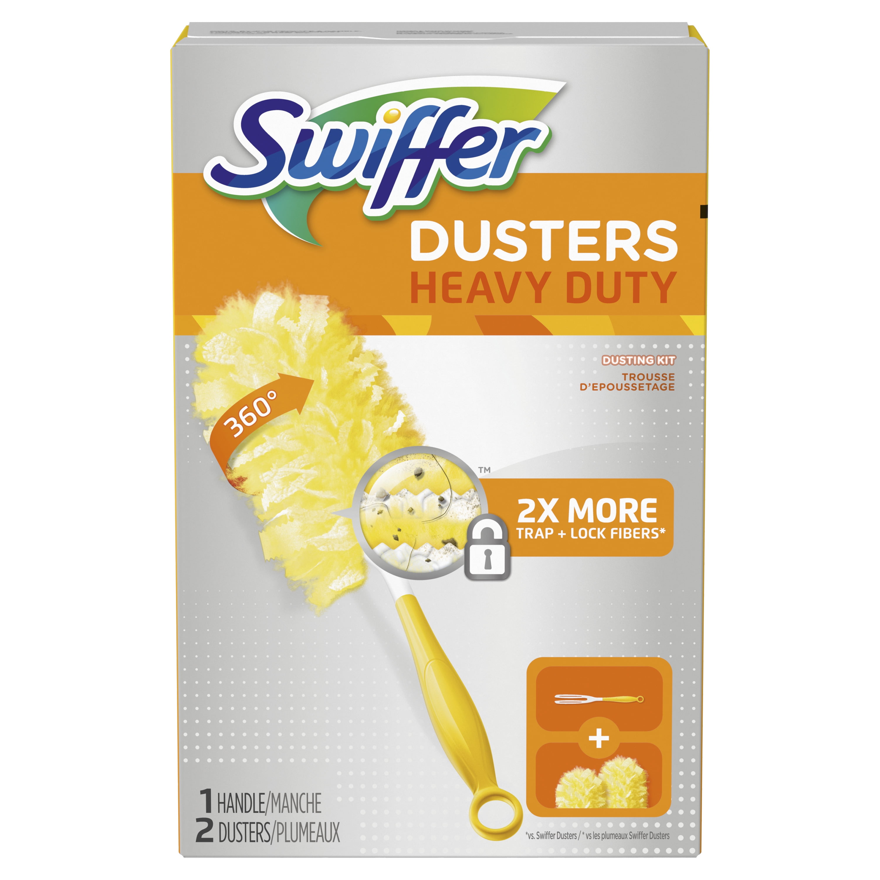 Swiffer Duster Heavy Duty Starter Kit, Handle + Refills (17 Count), 1 unit  - Fry's Food Stores