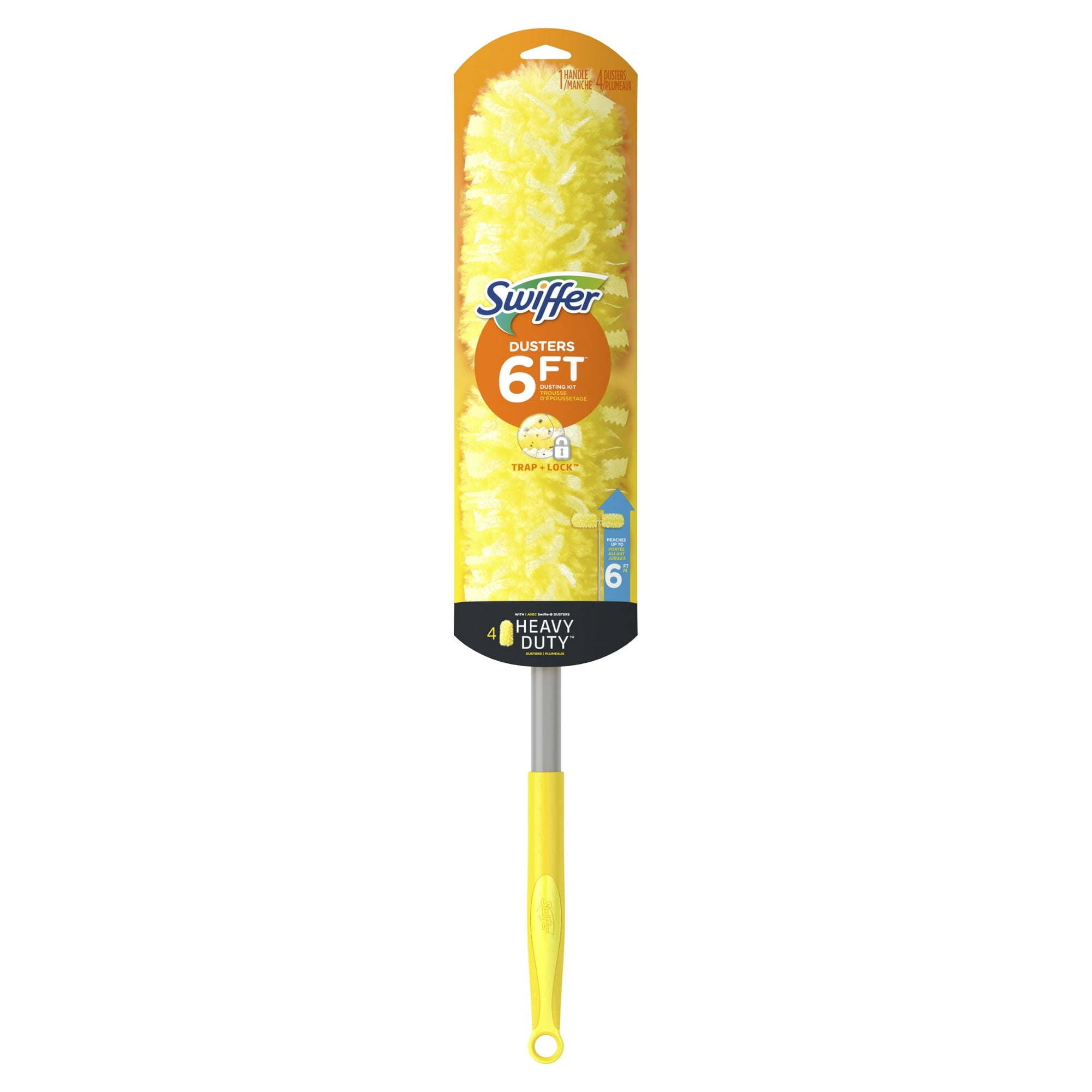 Swiffer Heavy Duty 6ft Extendable Yellow Microfiber Duster Kit