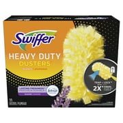 Swiffer Dusters Heavy Duty Multi-Surface Duster Refills for Cleaning, Lavender, 11 Count