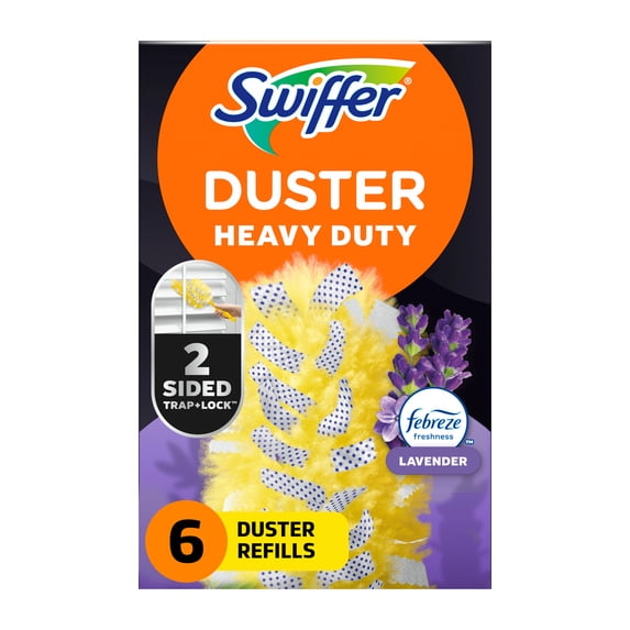 Swiffer Dusters Heavy Duty Duster Refills, Lavender, 6 Count