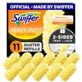 thumbnail image 1 of Swiffer Dusters Refill for Cleaning, Feather & Microfiber Duster Disposable Alternative, For Dusting Furniture, Blinds, Ceiling Fans, Walls, Helps Remove Allergens, Heavy Duty, Unscented, 11ct C67, 1 of 3