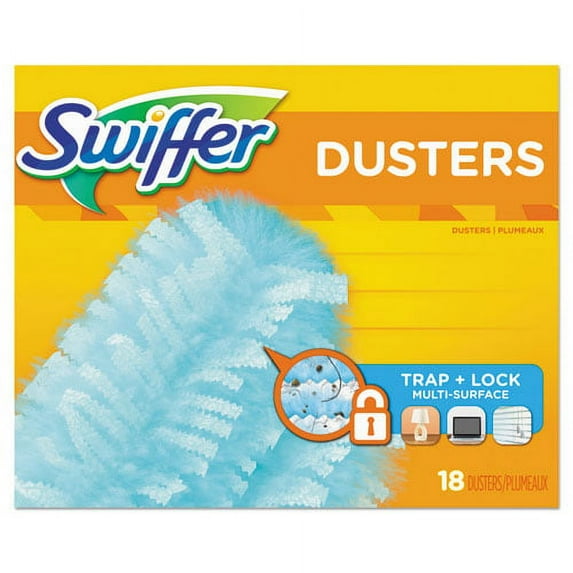 Dusters Refill Fiber Bristle, Light Blue, 18/Box