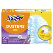 Swiffer Dusters Refill for Cleaning, Feather & Microfiber Duster Alternative, Lavender, 10 Count