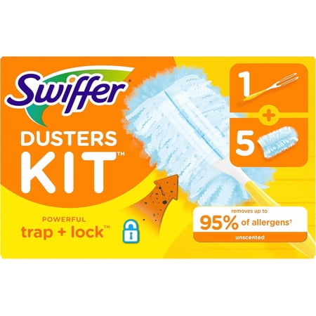 Swiffer Dusters Starter Kit, Unscented, 5 Ct (3 Pack)