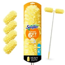 Swiffer Dusters with Extension Pole, Cleaning Kit includes 6ft Extendable Handle   4 Duster Refills