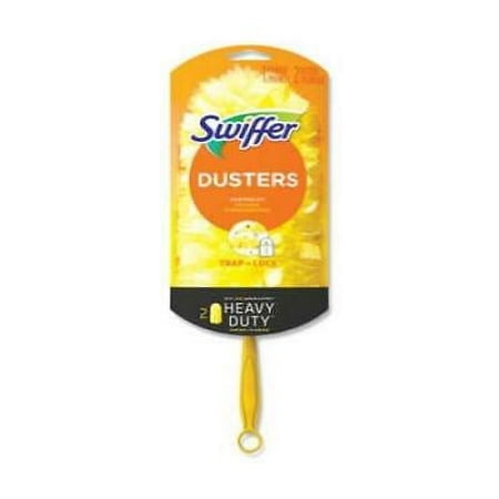 Swiffer Heavy Duty Dusters Starter Kit, 6" Handle with Two Disposable Dusters (61712KT)