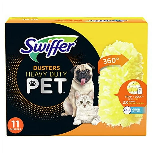 Swiffer Pet Heavy Duty Dusters Refills, Multisurface 360 Dusters with