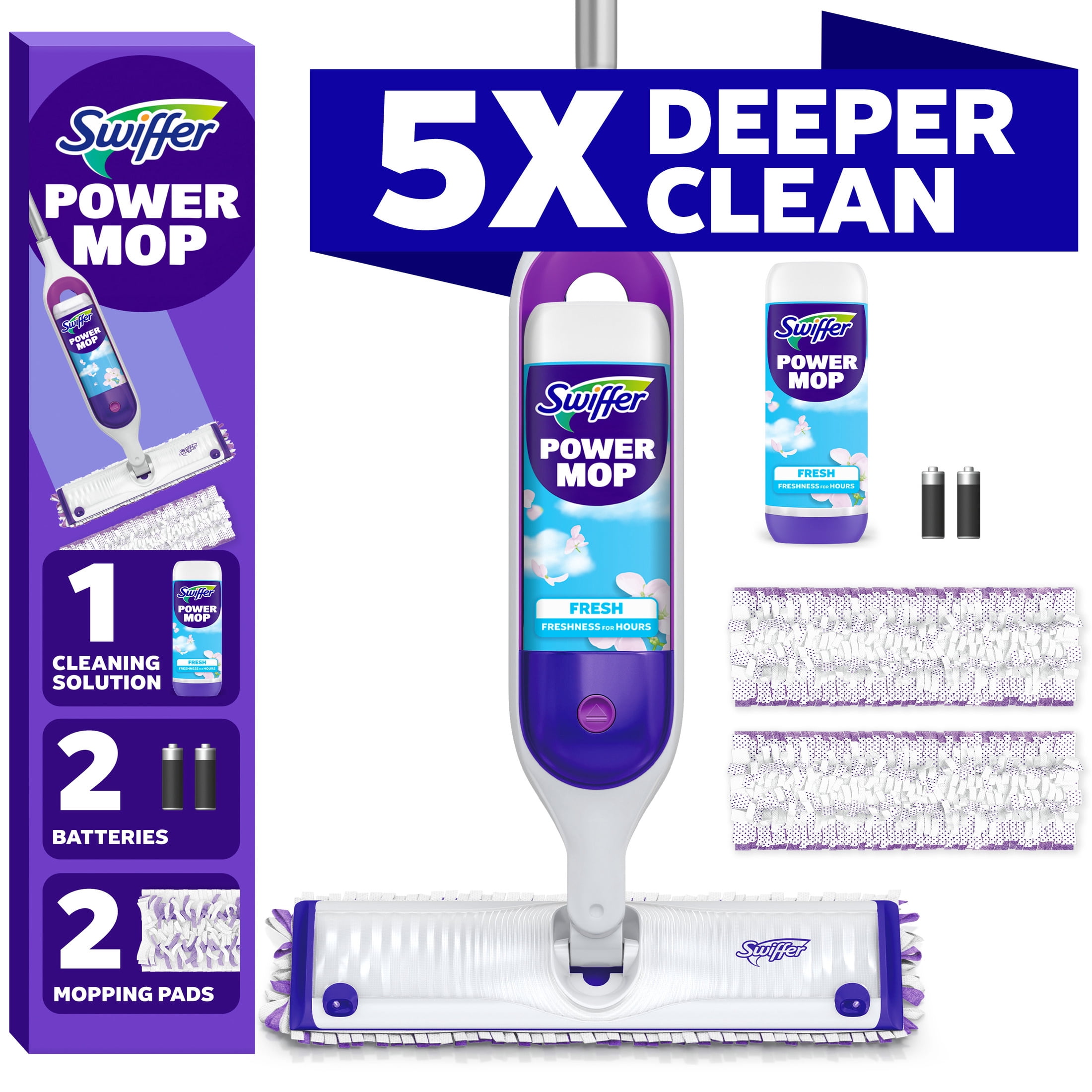 Swiffer Power Mop, Floor Cleaner, Tile, Vinyl, Laminate, Wood, Floor Cleaner, Cleaning Set