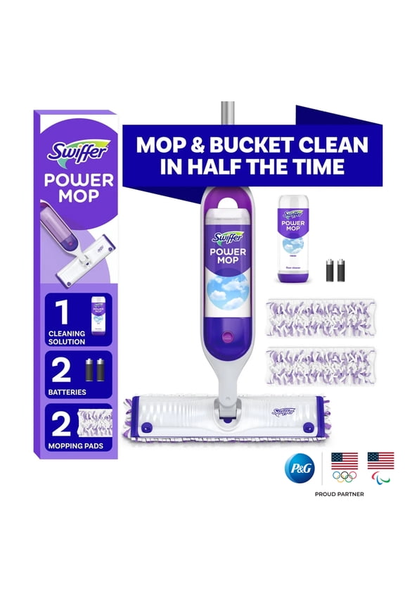 Power Mop, Floor Cleaner, Tile, Vinyl, Laminate, Wood, Floor Cleaner, Cleaning Set