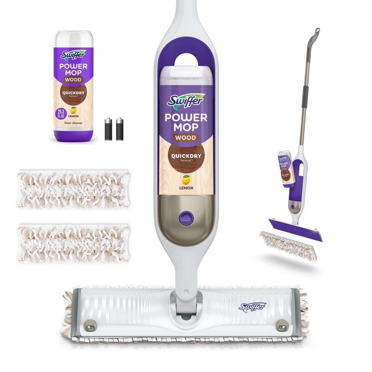 Swiffer Power Mop Wood Mop Kit for Wood Floor Cleaning