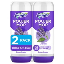Swiffer PowerMop Liquid Floor Cleaner Solution, Lavender, 25.3 oz, 2 Pack