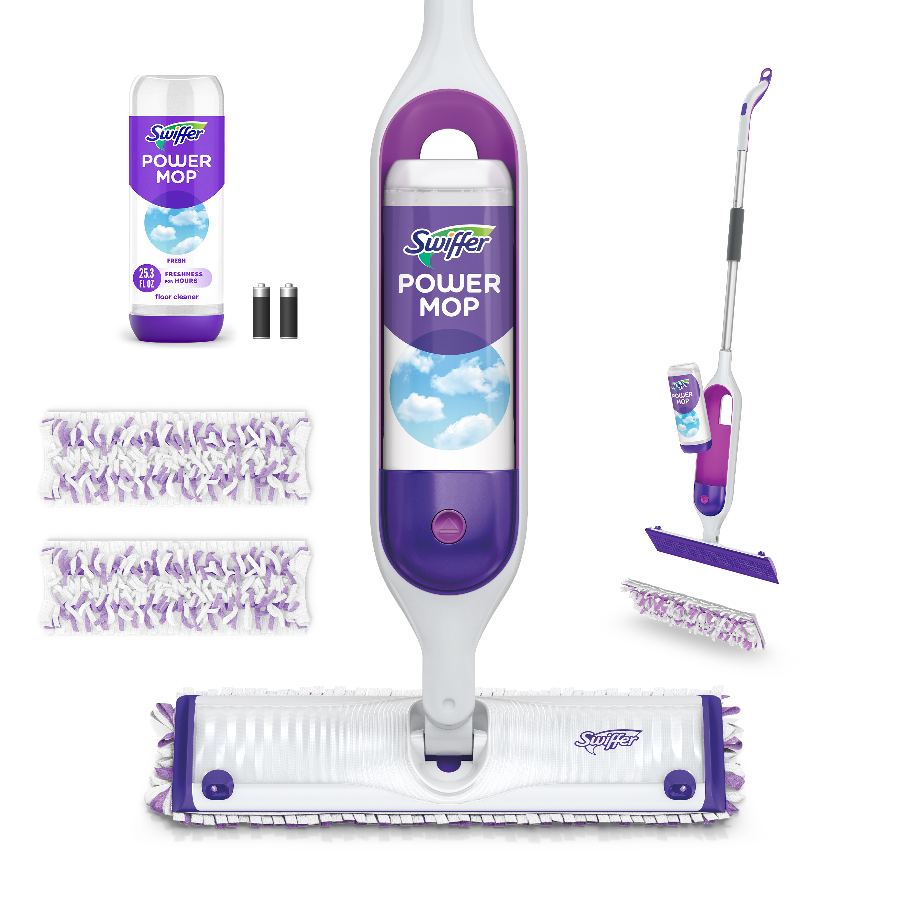 Swiffer PowerMop Multi-Surface Mop Kit for Floor Cleaning, Fresh Scent - image 1 of 11