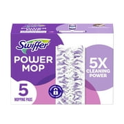 Swiffer PowerMop Multi-Surface Mopping Pad Refills, 5 Count Mop Heads