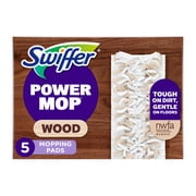 Swiffer PowerMop Wood Mopping Pad Refills, 5 count