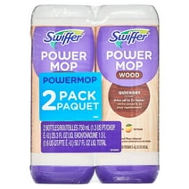 Swiffer PowerMop Wood Quick Dry Liquid Floor Cleaner Solution, Lemon, 25.4 oz, 2 Pack
