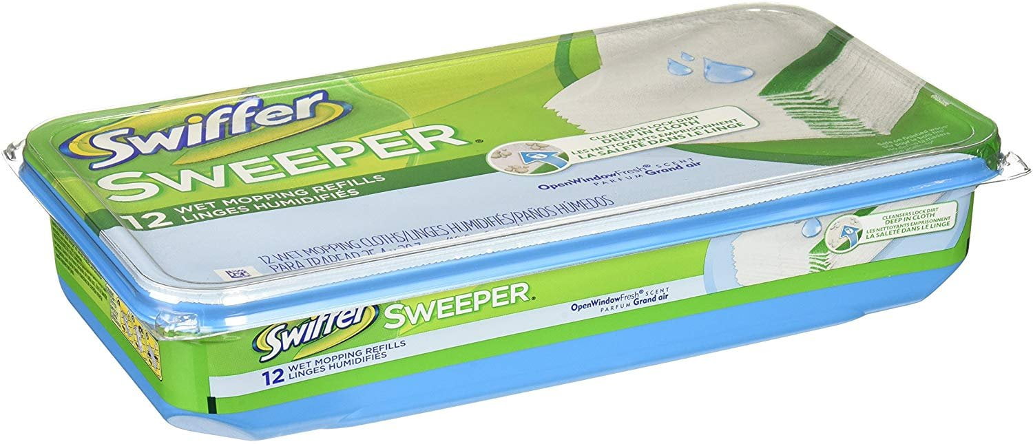 Swiffer Sweeper Wet Cloth, Sold as 1 Box, 12 Each per Box Swiffer Sweeper Wet Cloth, Sold as 1 Box, 12 Each per Box